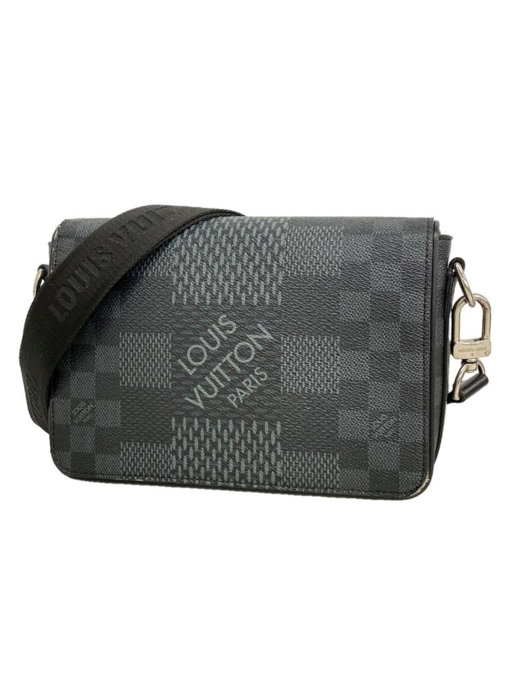 Louis Vuitton Shoulder Bag Damier Graphite 3D Studio Messenger Black Gray